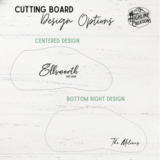 Personalized Olive Wood Cutting Board