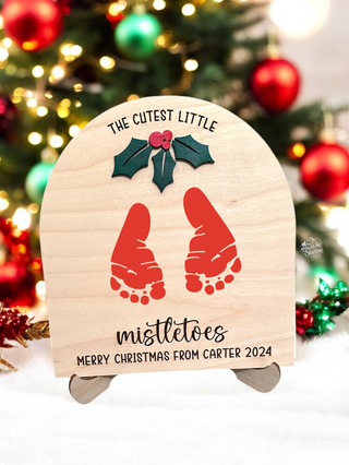 Mistletoes Footprint Sign