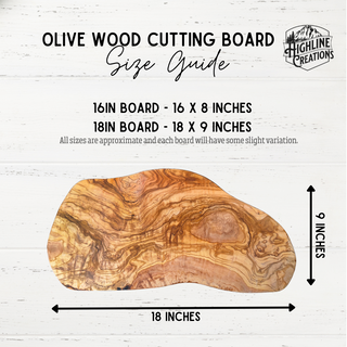 Personalized Olive Wood Cutting Board