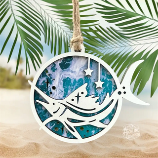 Christmas Ornament Florida Gifts Fishing Decor Mahi Fish Sword Fish