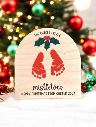 Mistletoes Footprint Sign