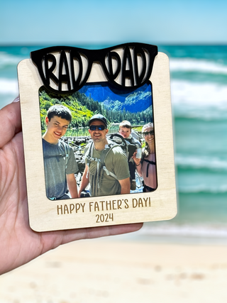 Rad Dad Photo Fridge Magnet