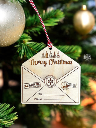 Christmas Mail Gift Card Holder Ornament