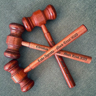 Mock Trial Gavel Game Night Props Personalized Gavel Legal Awards