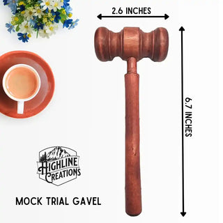 Mock Trial Gavel Game Night Props Personalized Gavel Legal Awards