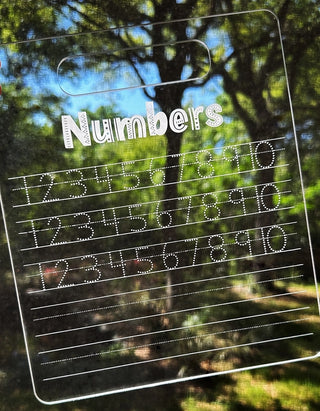 Custom Acrylic Tracing Board for Numbers