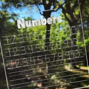 Custom Acrylic Tracing Board for Numbers