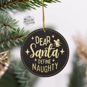 Funny Naughty Santa Ornament