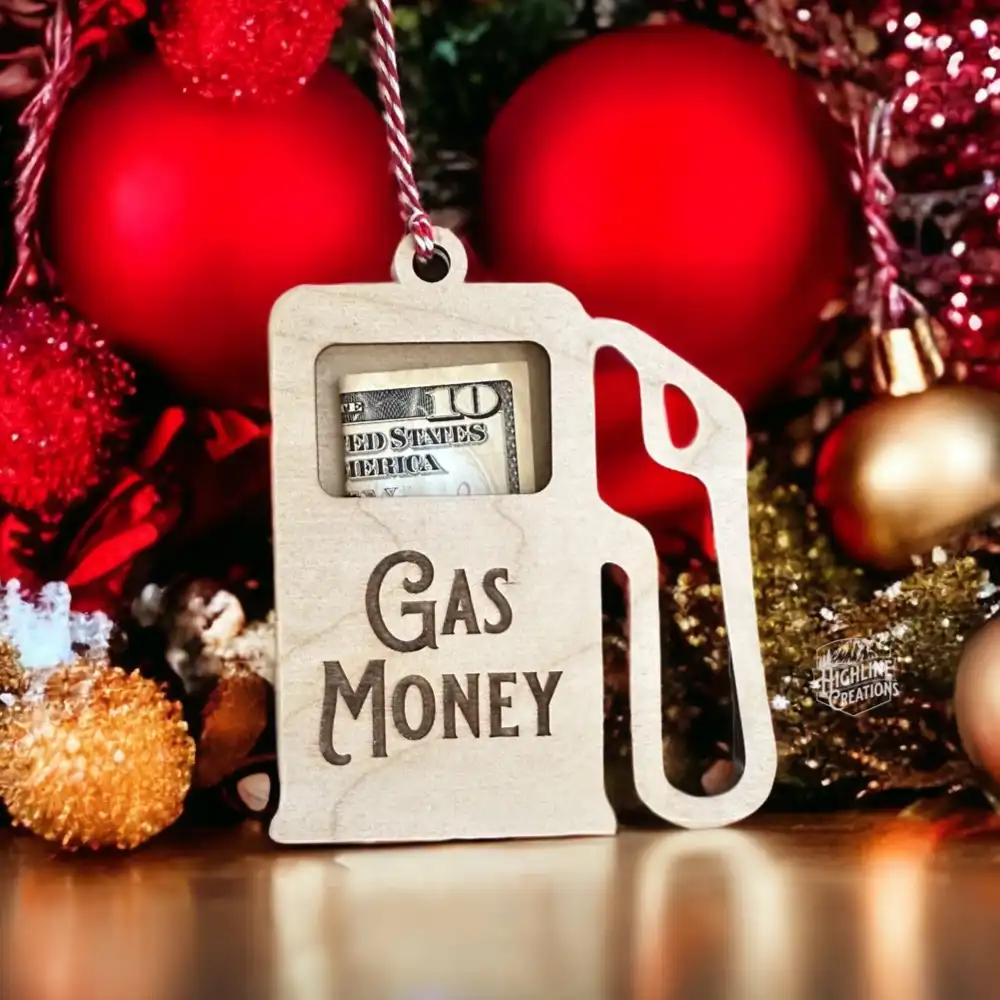 Christmas Ornament Money Holder Gas Money