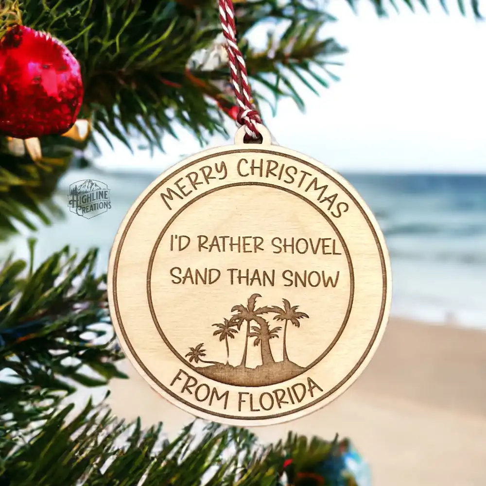 Christmas Ornament Florida Gifts Snowbird