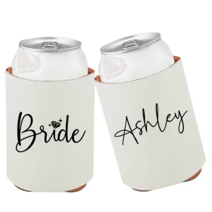 Coozie Beverage Can Cooler Promotional Items Branding Gifts Bachelor Gifts Bridesmaid Gifts Wedding Favors Bachelorette Favors Bride Gifts