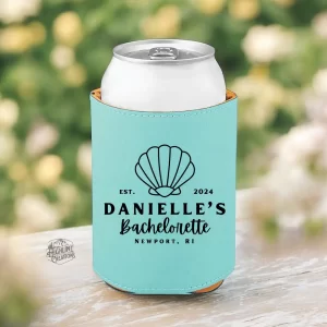 Coozie Beverage Can Cooler Promotional Items Branding Gifts Bachelor Gifts Bridesmaid Gifts Wedding Favors Bachelorette Favors Coastal Bachelorette