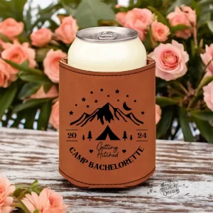 Coozie Beverage Can Cooler Promotional Items Branding Gifts Bachelor Gifts Bridesmaid Gifts Wedding Favors Bachelorette Favors Camp Bachelorette